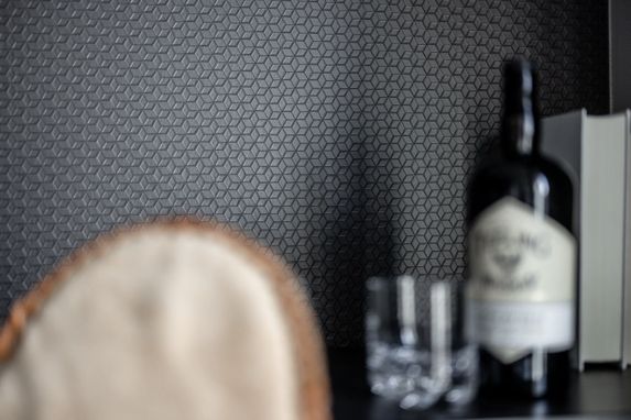 Bilde av detalj i moderne grått rom
